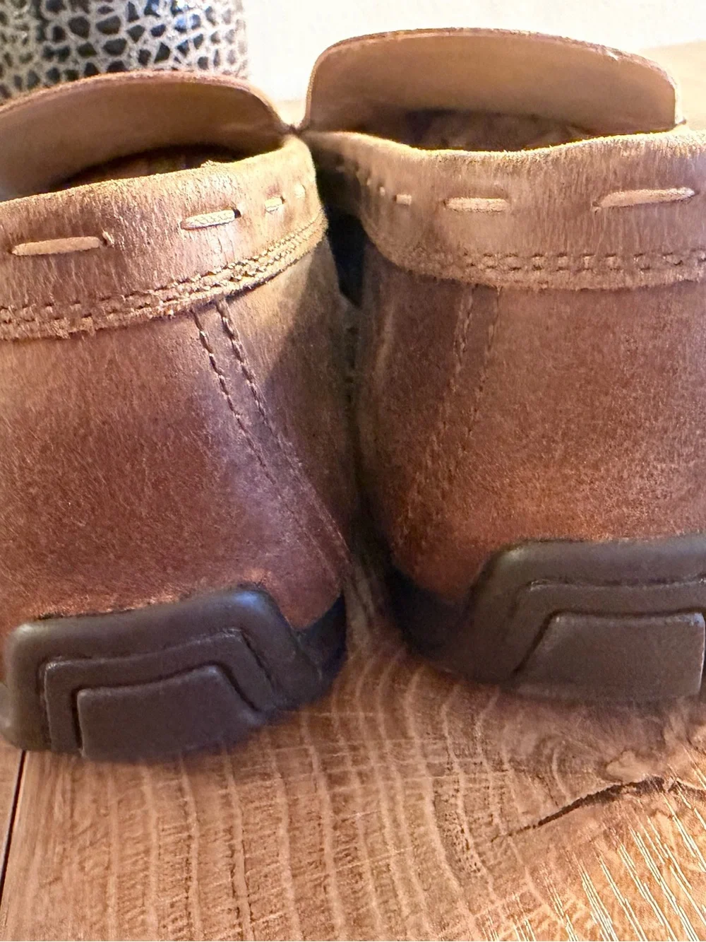 Men’s Frye & Co. Drivers/Loafers Natural Brown Leather Oiled 9.5 M